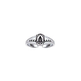 Flip Flops In the Waves Toe Ring TR3728 - DiveSilver Jewelry